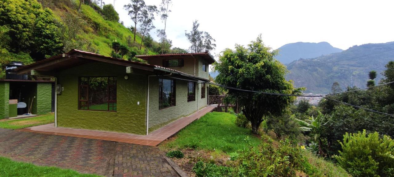 "Casa Verde" En Banos De Agua Santa Con Vista Al Volcan Tungurahua Екстериор снимка